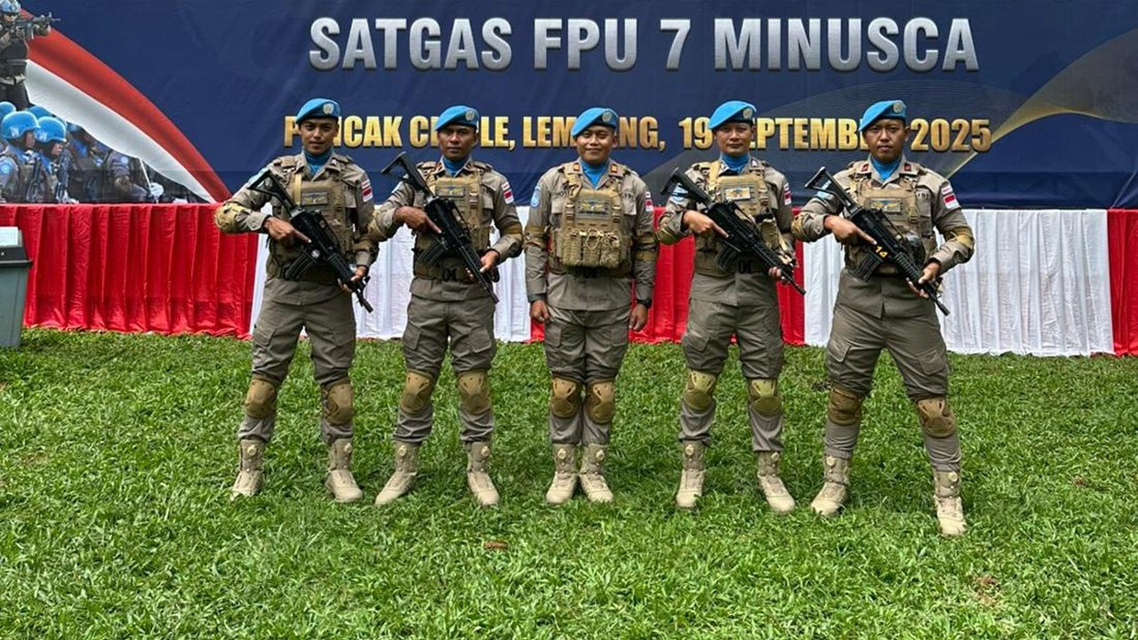 5 Personel Polda Banten Dikirim ke Misi Perdamaian PBB di Afrika Tengah
