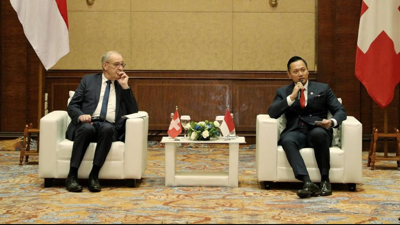AHY Yakin Kerja Sama RI-Swiss Dorong Infrastruktur Hijau dan Berkelanjutan AHY Yakin Kerja Sama RI-Swiss Dorong Infrastruktur Hijau dan Berkelanjutan