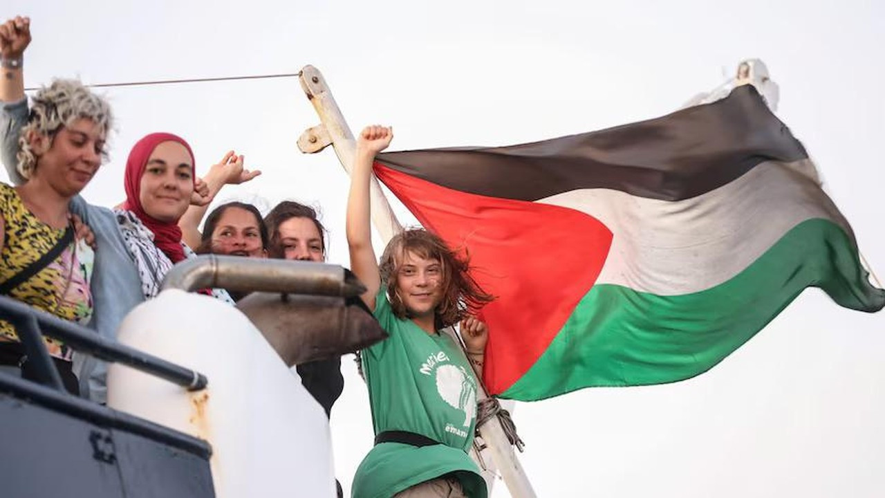 Armada Kapal Bantuan Gaza Dicegat Israel, Greta Thunberg Turut Hadir