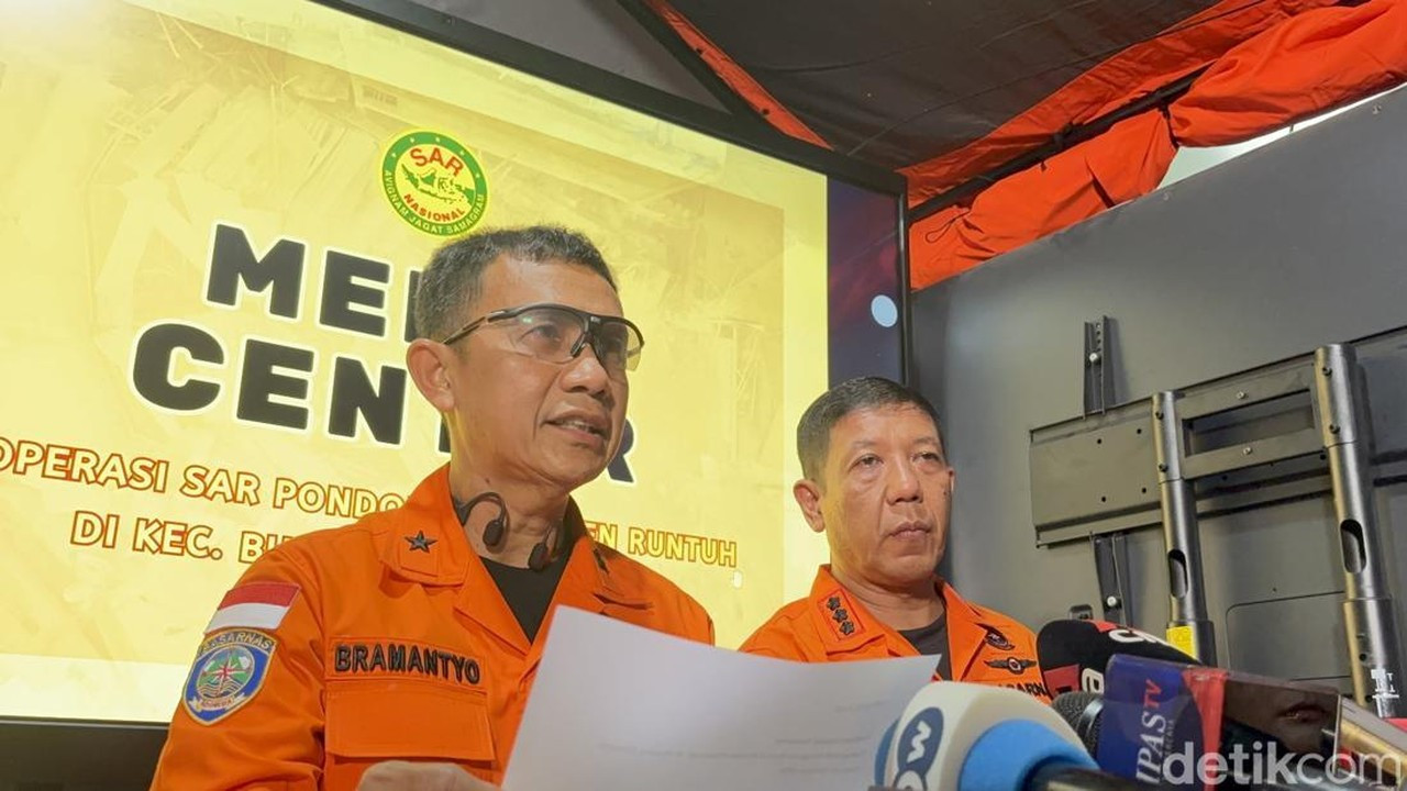 Evakuasi Korban Ambruk Ponpes Sidoarjo Berlanjut, 5 Orang Meninggal Dunia