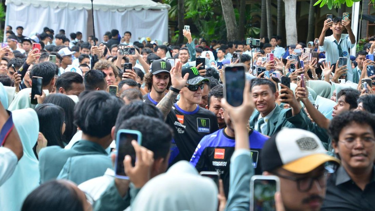 Fabio Quartararo dan Alex Rins Ramaikan SMA Negeri 2 Mataram, Ingatkan Kenangan Sekolah