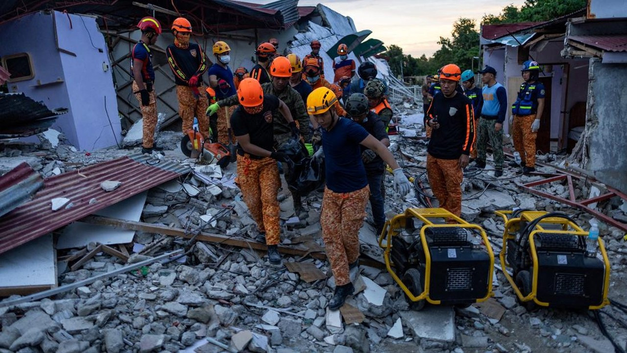 Gempa M 6,9 Guncang Cebu, Filipina: 72 Orang Tewas dan Ribuan Mengungsi