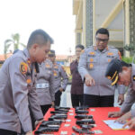 Kapolres Kampar Lakukan Pemeriksaan Mendadak Senjata Api Personel untuk Cegah Penyalahgunaan