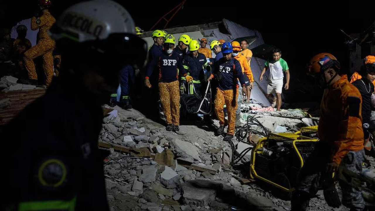Korban Tewas Gempa Filipina Bertambah Jadi 72 Orang, Ribuan Mengungsi