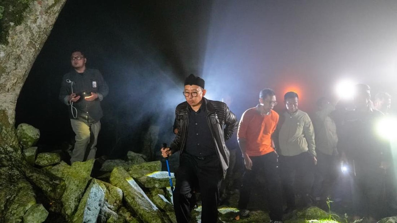 Menbud Fadli Zon Tegaskan Komitmen Pemugaran Situs Gunung Padang di Doa Bersama