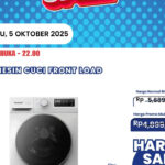 Mesin Cuci Front Load 7KG Mulai Rp 3 Jutaan di Transmart Full Day Sale