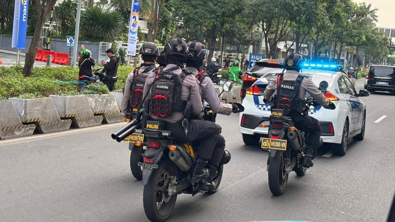 Polda Metro Jaya Gelar Patroli Skala Besar Jaga Keamanan Jakarta