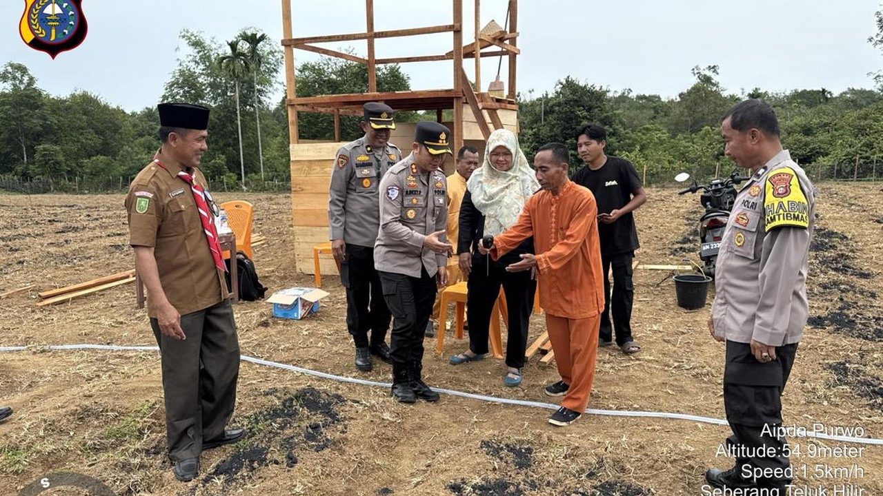 Polres Kuansing Panen Jagung di Sentajo Raya, Siap Tanam Serentak 8 Oktober
