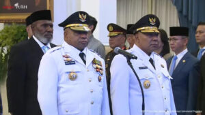 Prabowo Resmi Lantik Matius Fakhiri dan Aryoko Rumaropen Jadi Gubernur Papua